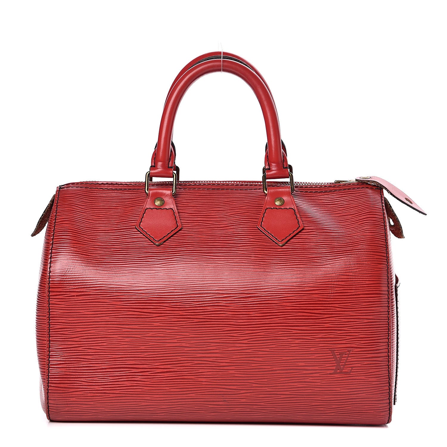 Louis Vuitton Epi Speedy 25 Castillan Red 1 of 23
