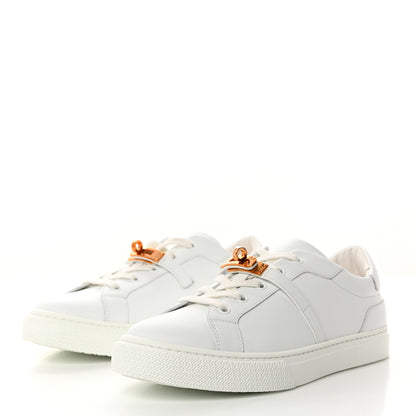 Hermes Calfskin Day Sneakers 40 White 3 of 9