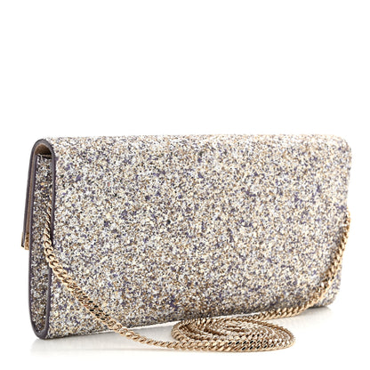 Jimmy Choo Glitter Emmie Clutch Silver 3 of 9
