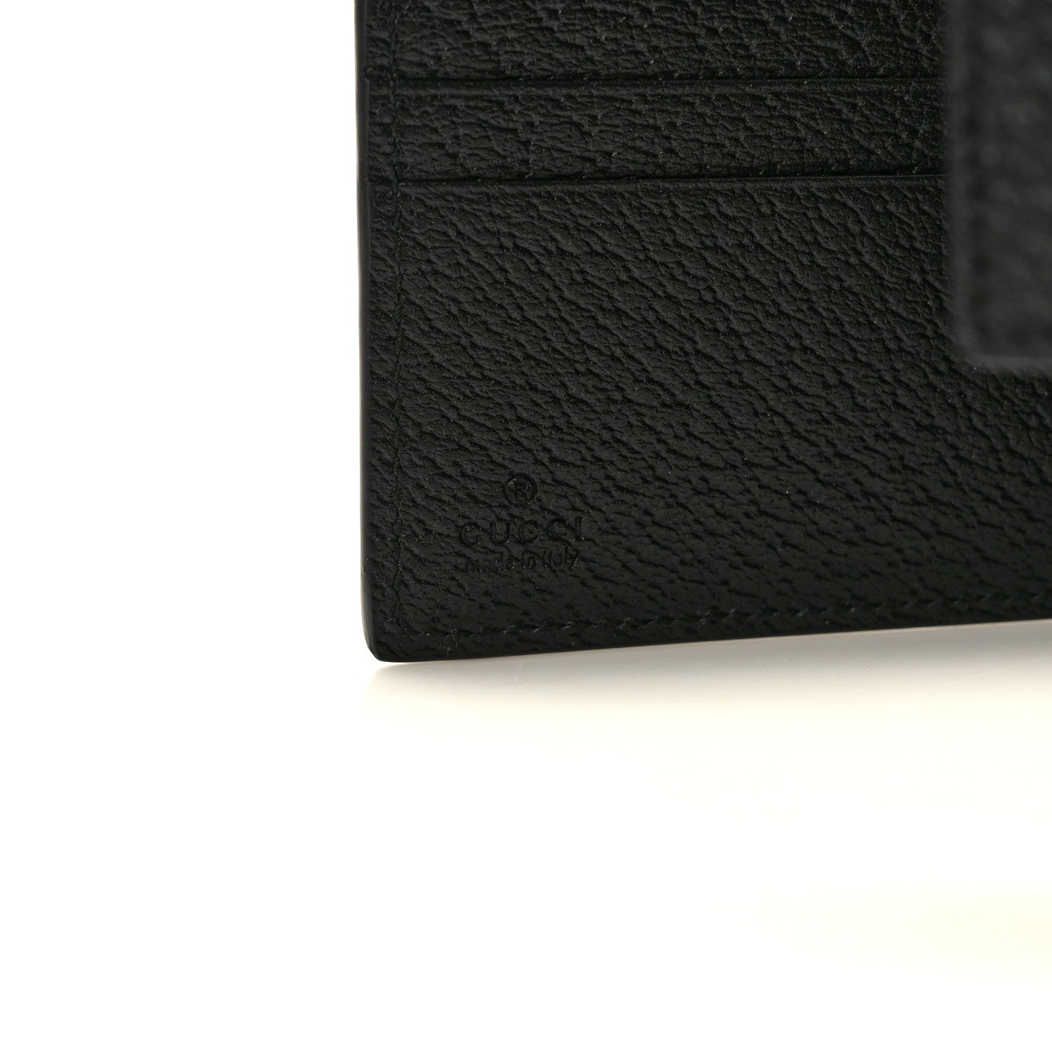 Gucci Textured Calfskin Web Ophidia French Flap Wallet Black 6 of 7
