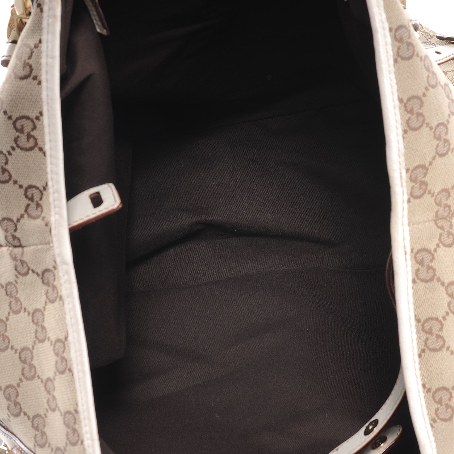 Gucci Monogram Pelham Medium Shoulder Bag White 6 of 9
