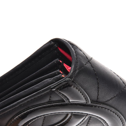 Chanel Calfskin Quilted Cambon Flap Wallet Black 10 of 10