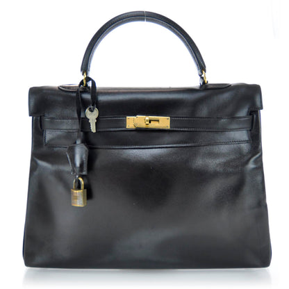 Hermes Box Kelly 35 Black 1 of 10