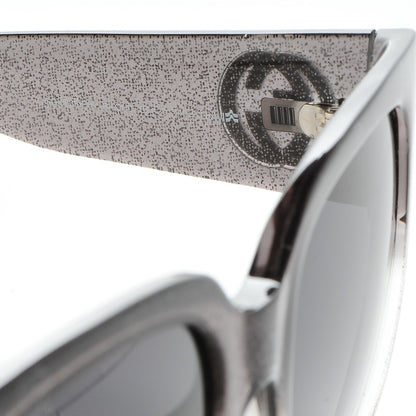 Gucci Glitter Square Optyl Sunglasses 3836/F/S Black Silver 5 of 8