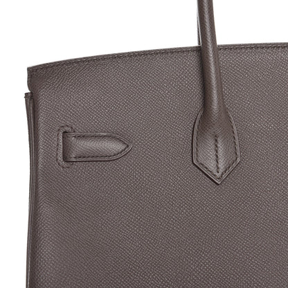 Hermes Epsom Birkin 35 Etain 11 of 33