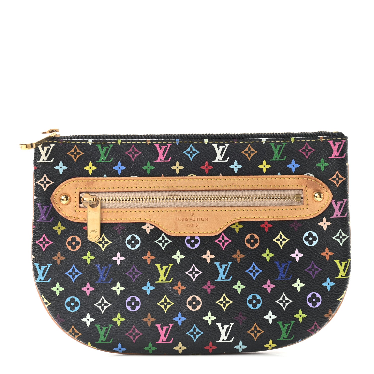 Louis Vuitton Monogram Multicolor Pochette Plate GM Black 1 of 8