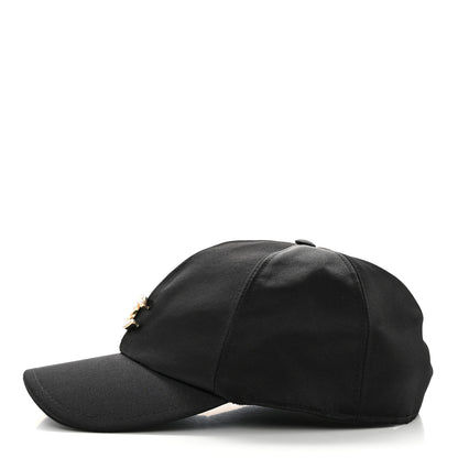 Chanel Silk Pearl CC Cap Hat Black 4 of 8