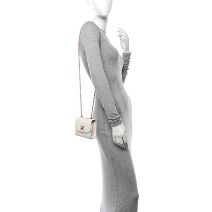 Chanel Lambskin Quilted Mini Trendy CC Clutch With Chain Ecru 2 of 11