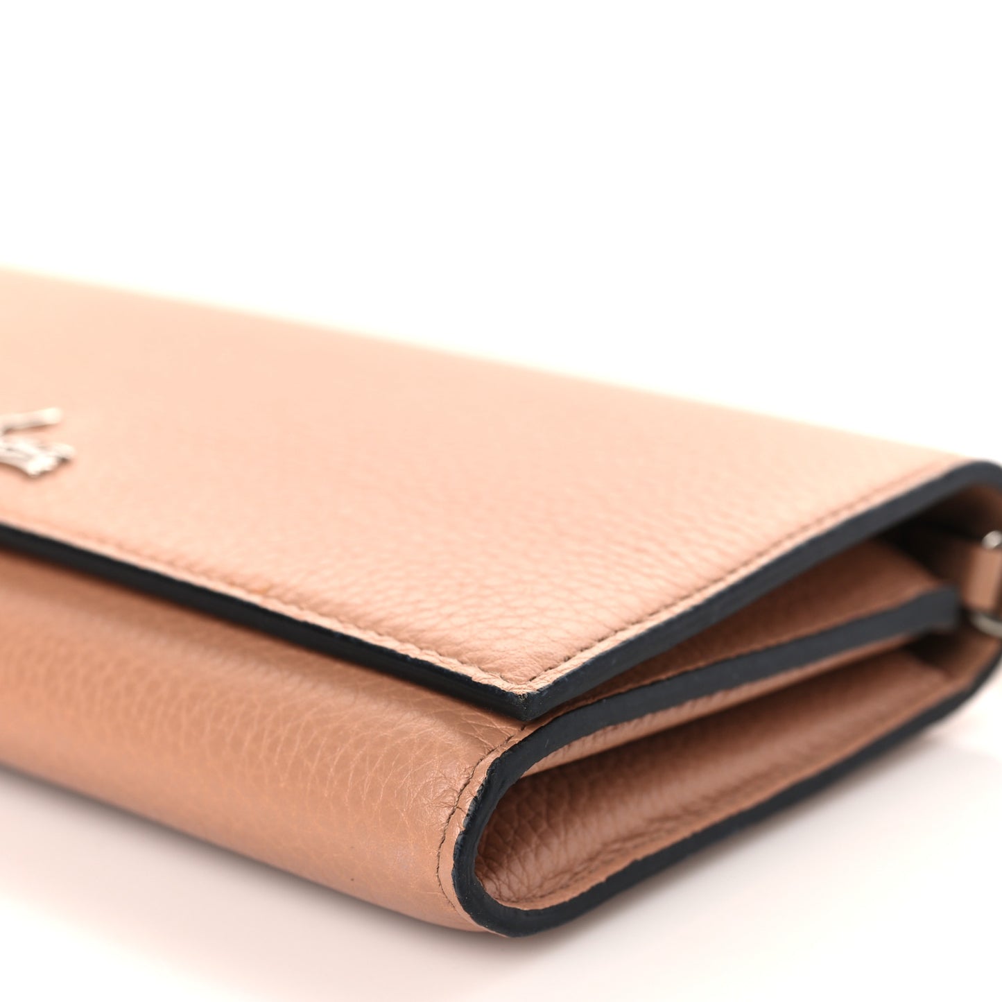 Calfskin Boudoir Chain Wallet Nude