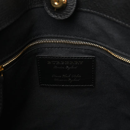 Burberry Grainy Calfskin House Check Small Canterbury Black 6 of 10