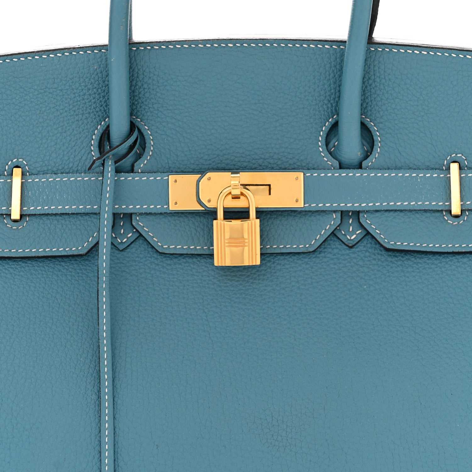 Hermes Togo Birkin 35 Blue Jean 8 of 14