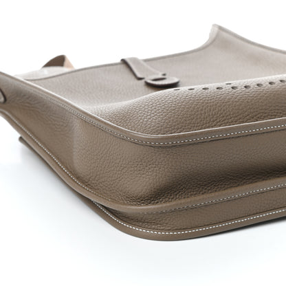 Hermes Taurillon Clemence Evelyne III PM Etoupe 7 of 8