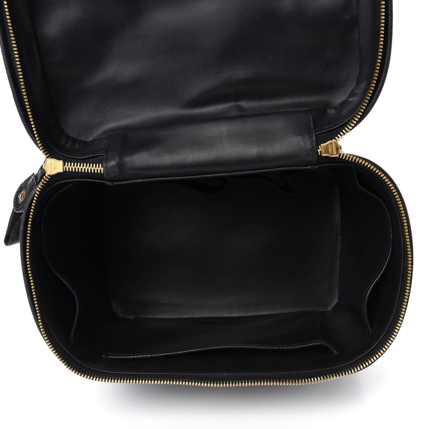 Chanel Caviar CC Vanity Train Case Black 5 of 10