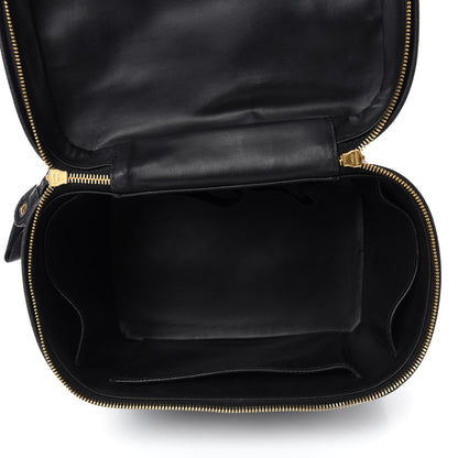 Chanel Caviar CC Vanity Train Case Black 5 of 10