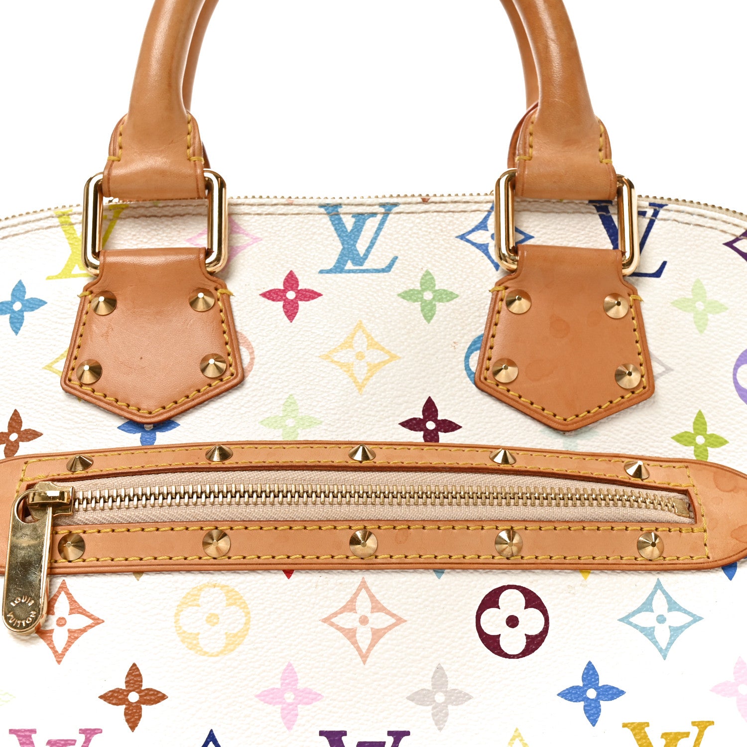 Louis Vuitton Monogram Multicolor Alma PM White 7 of 9