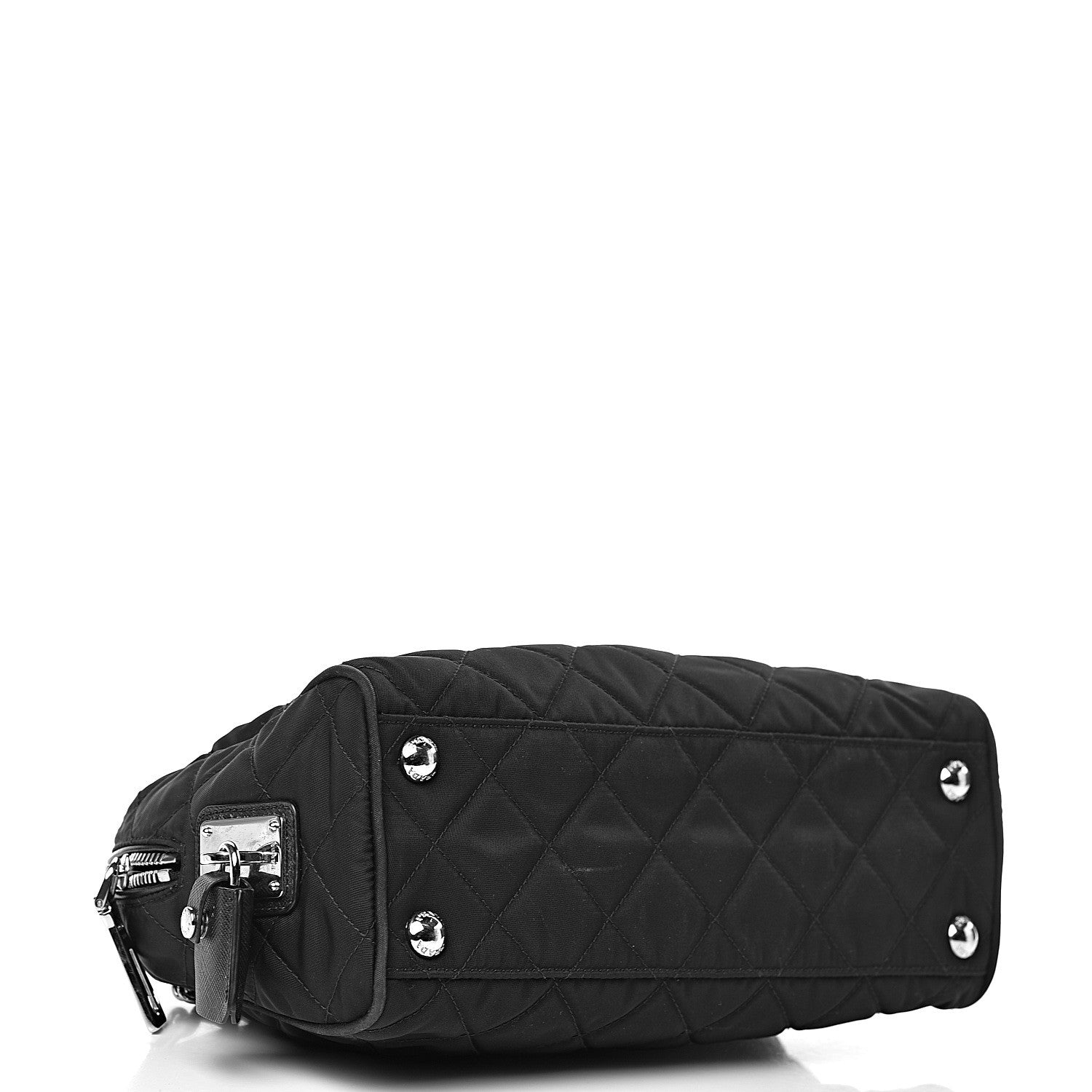 Prada Nylon Tessuto Impuntu Quilted Flap Black 4 of 11