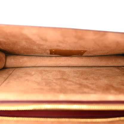 Bottega Veneta Calfskin Stamped Classic BV Bag Dark Red 5 of 10