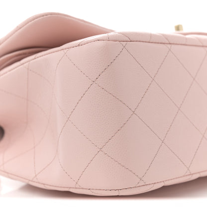 Chanel Caviar Quilted Jumbo Double Flap Light Pink 9 of 10