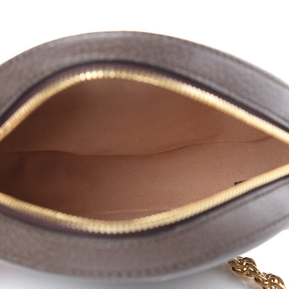 Gucci GG Supreme Monogram Web Mini Ophidia Round Shoulder Bag Brown 5 of 9