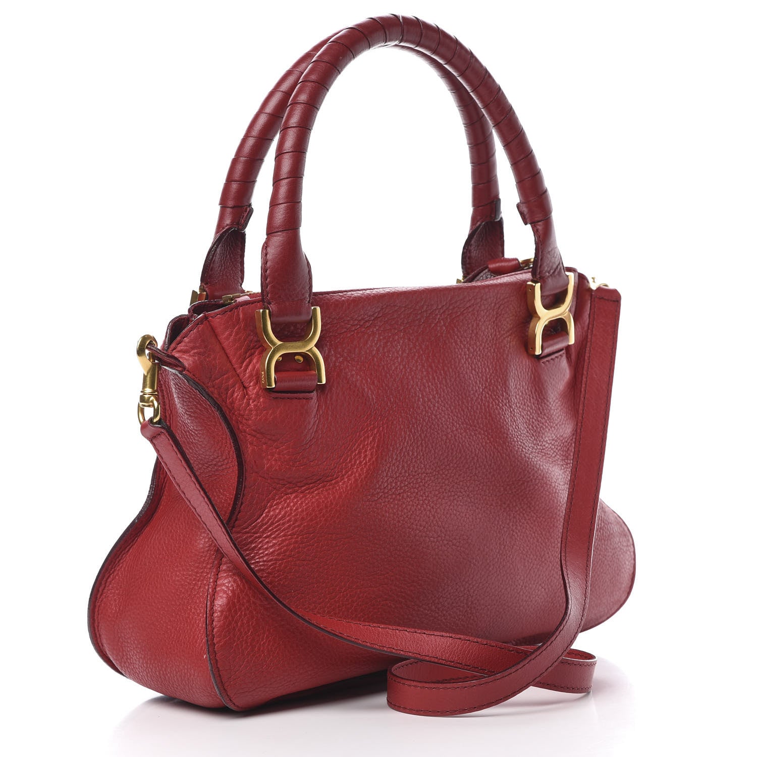 Chloe Calfskin Medium Marcie Satchel Acerola 3 of 16