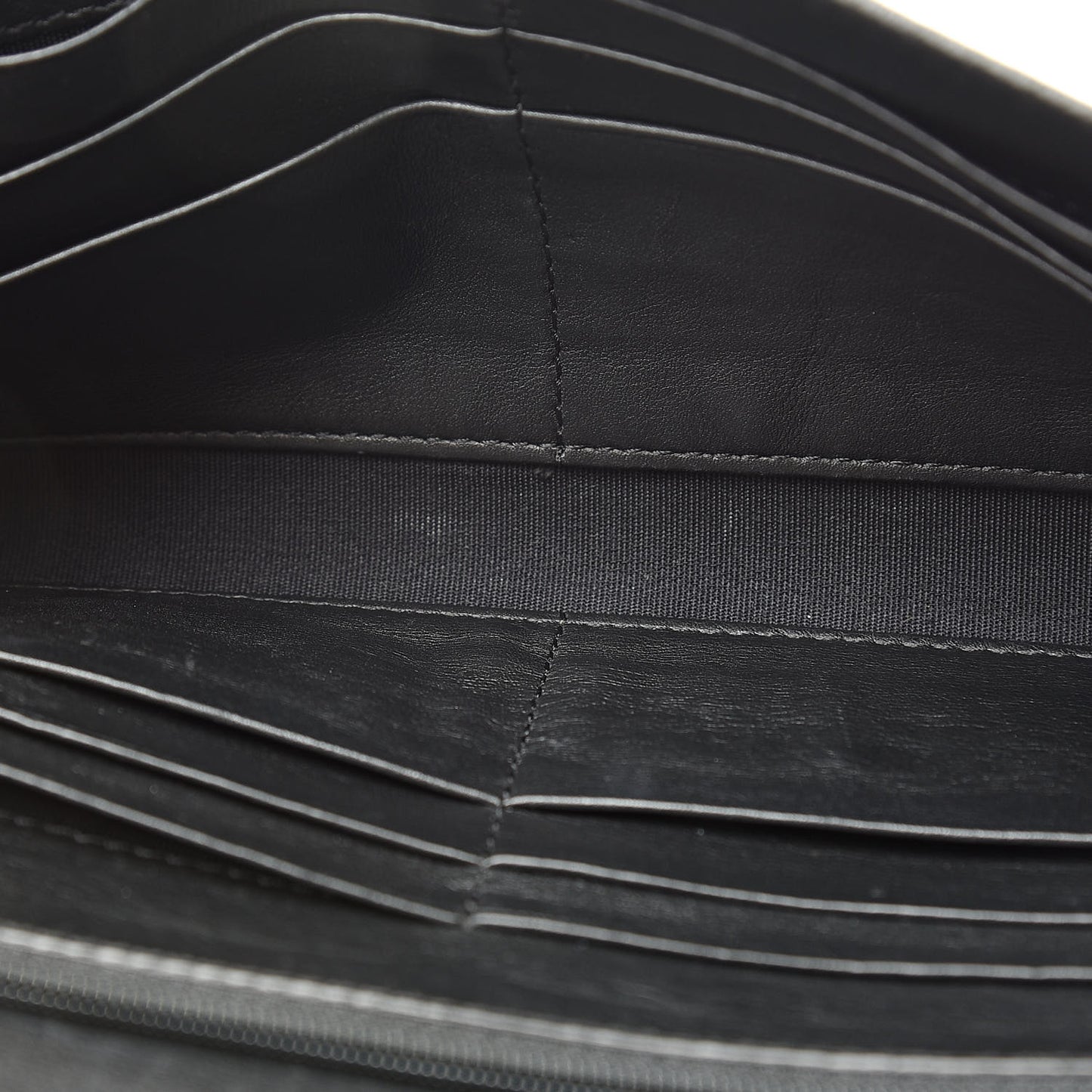Calfskin Reese Clutch Wallet Black