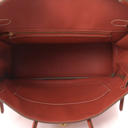 Hermes Taurillon Clemence Birkin 35 Sanguine 4 of 19
