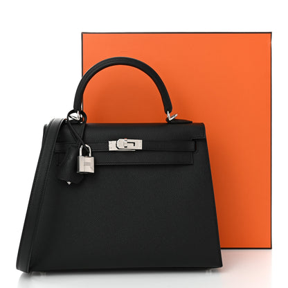 Hermes Epsom Kelly Sellier 25 Black 11 of 11