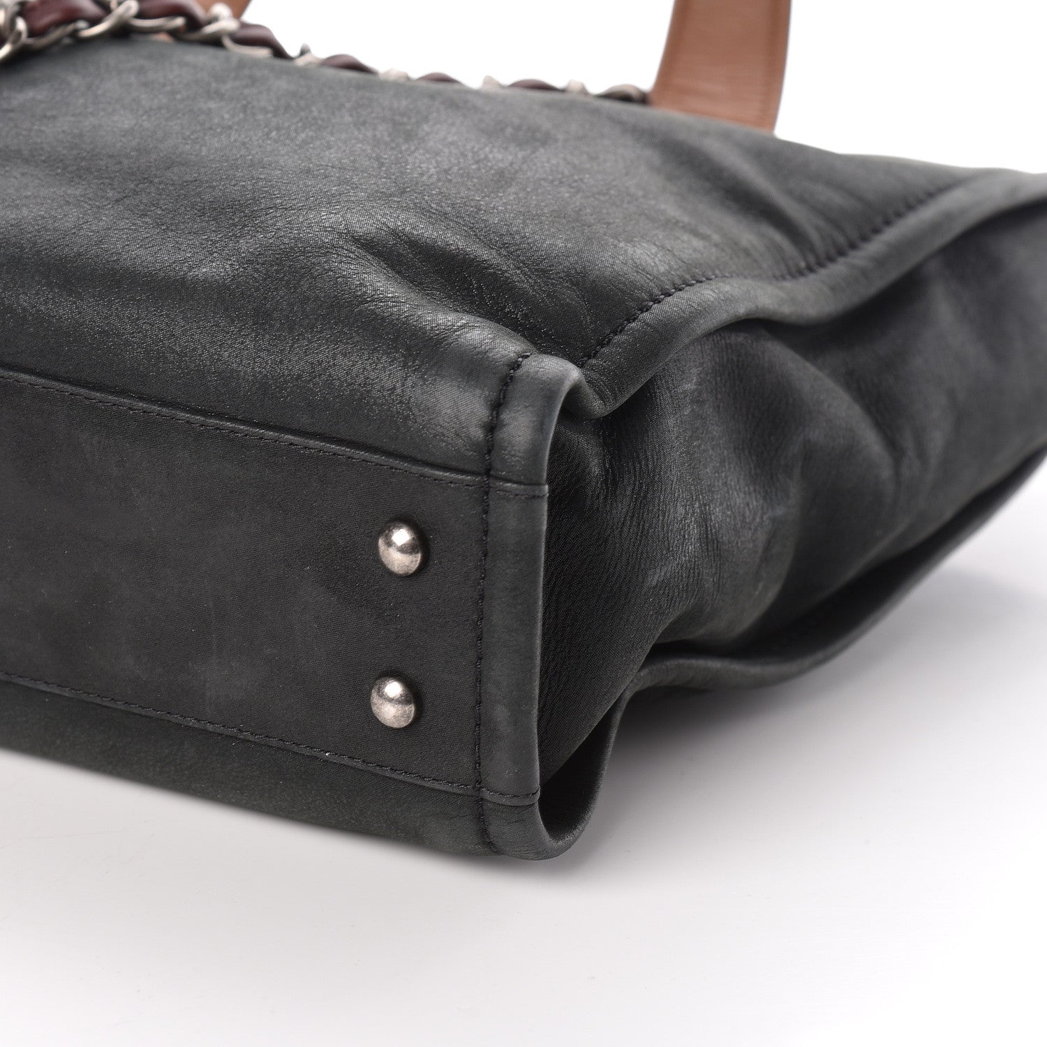 Chanel Iridescent Glazed Calfskin In The Mix Tote Black 9 of 12