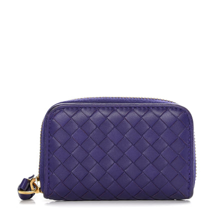Bottega Veneta Nappa Intrecciato Zip Around Coin Purse Anemone 8 of 17