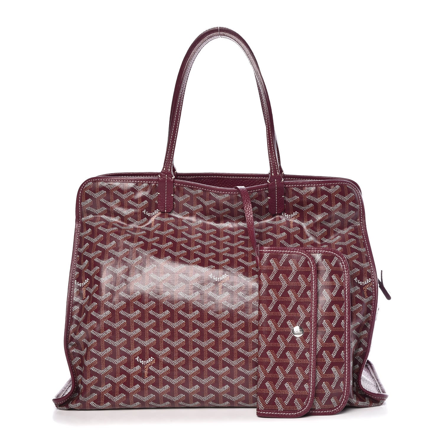 Goyard Goyardine Sac Hardy Pet Carrier PM Burgundy 1 of 12