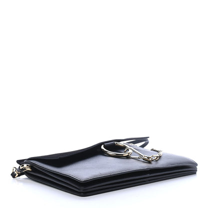 Chloe Calfskin Suede Medium Faye Shoulder Bag Black 3 of 4