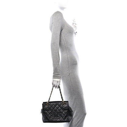 Chanel Caviar Quilted Petit Timeless Tote PTT Black 2 of 14