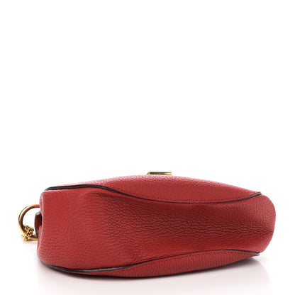 Chloe Grained Lambskin Drew Shoulder Bag Plaid Red 4 of 9