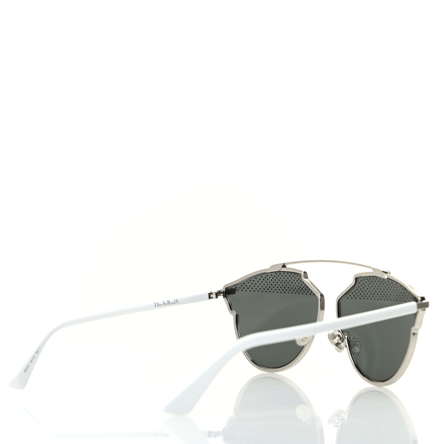 Christian Dior Studded So Real Sunglasses Silver White 4 of 7