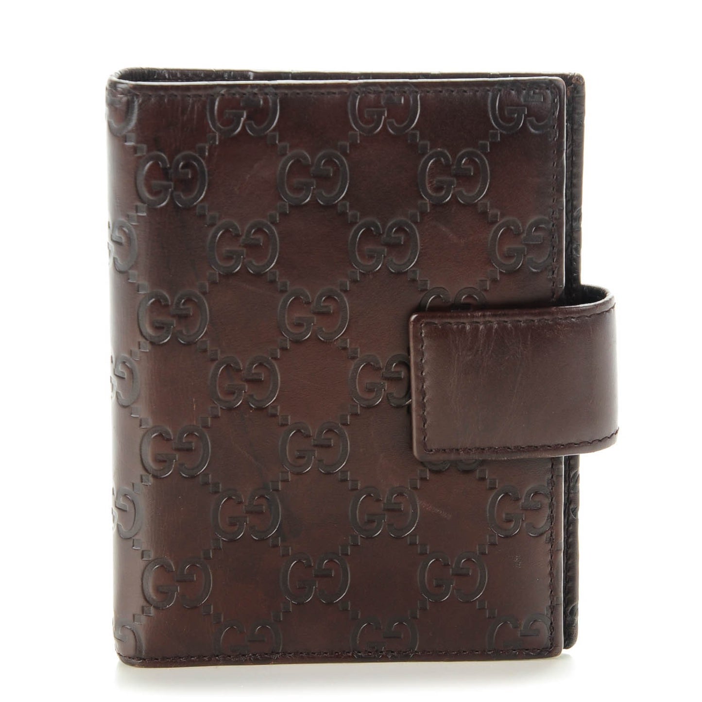 Guccissima Small Ring Agenda Dark Brown