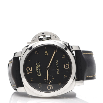 Panerai Stainless Steel Calfskin 44mm Luminor Marina 1950 Automatic Watch Black PAM00359 3 of 9