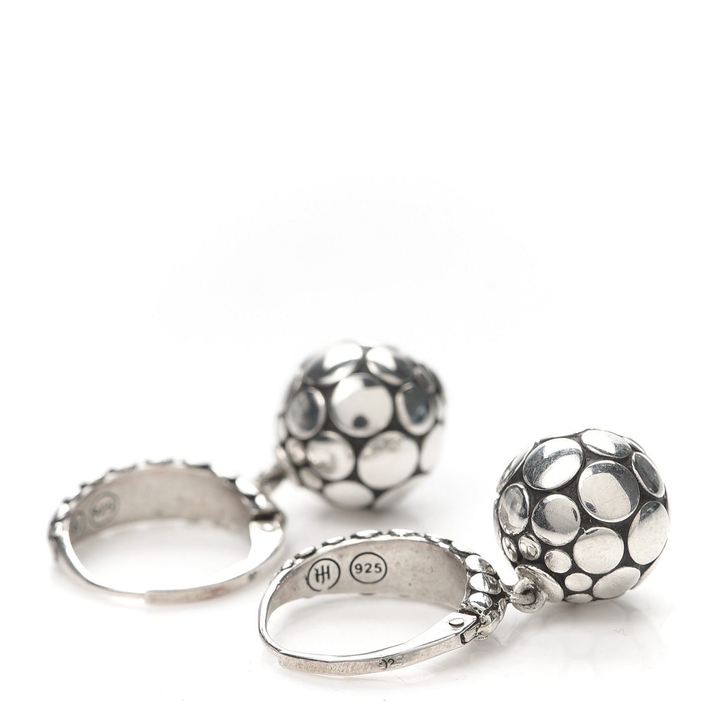 Sterling Silver Dot Drop Earrings