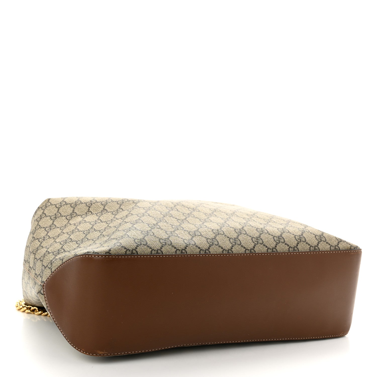 Gucci GG Supreme Monogram Large Linea A Hobo Light Brown 4 of 10