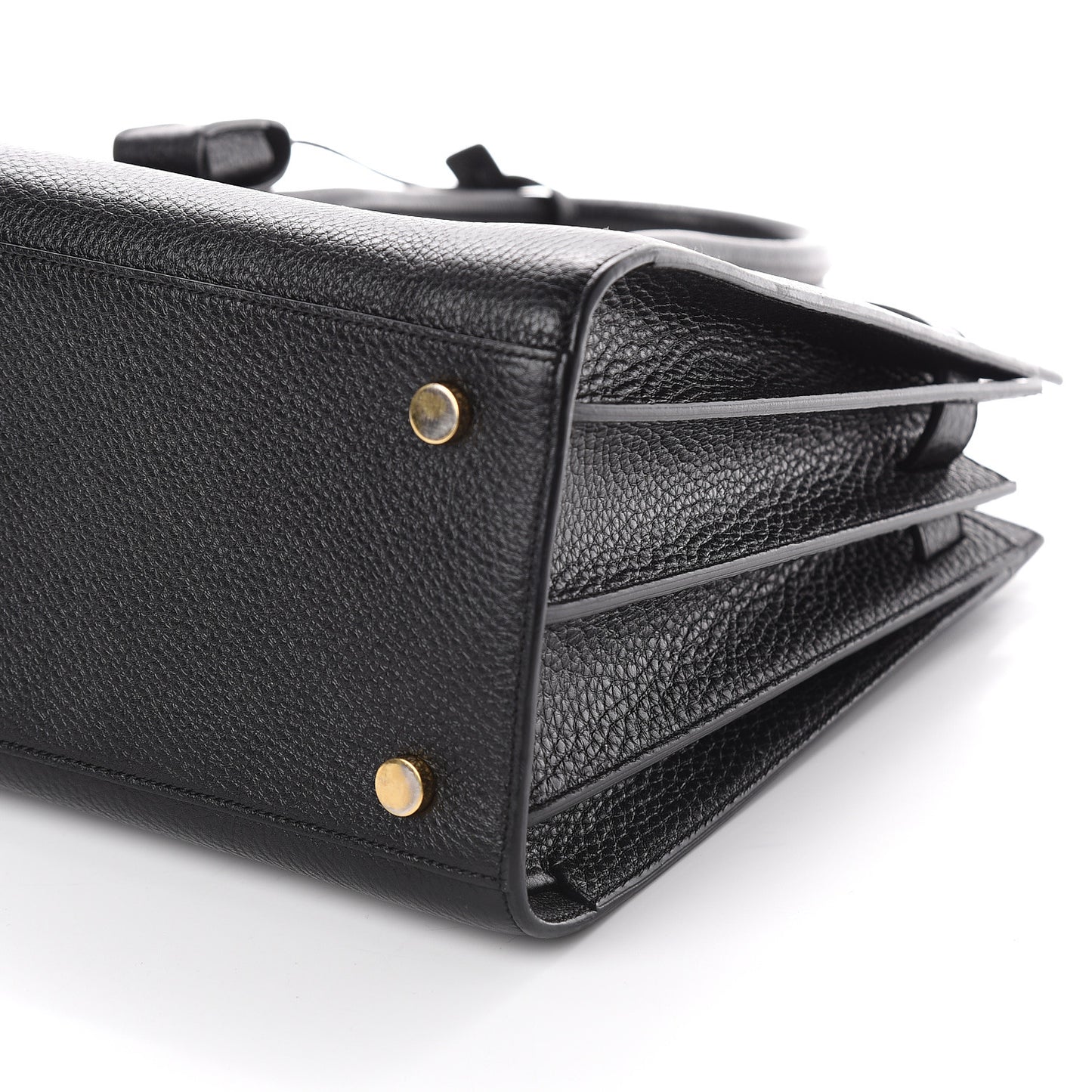 Grained Calfskin Small Sac De Jour Black