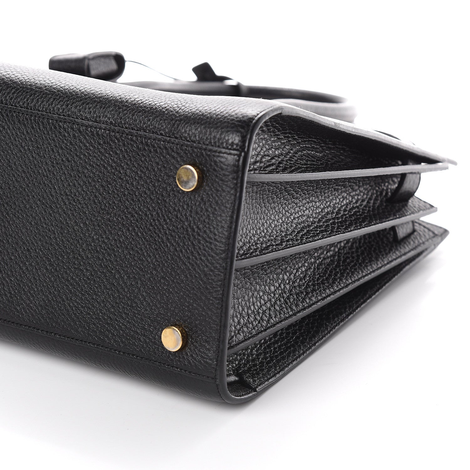 Saint Laurent Grained Calfskin Small Sac De Jour Black 8 of 8
