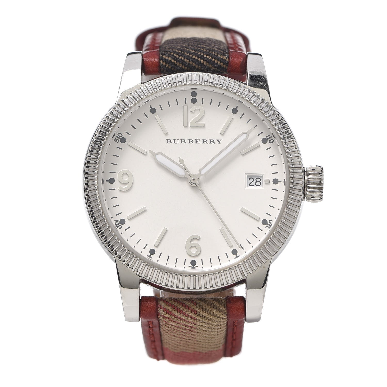 Burberry Stainless Steel Calfskin 38mm Utilitarian Quartz Watch BU7842 1 of 6