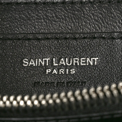 Saint Laurent Calfskin Y Quilted Monogram Small Loulou Chain Satchel Black 7 of 12