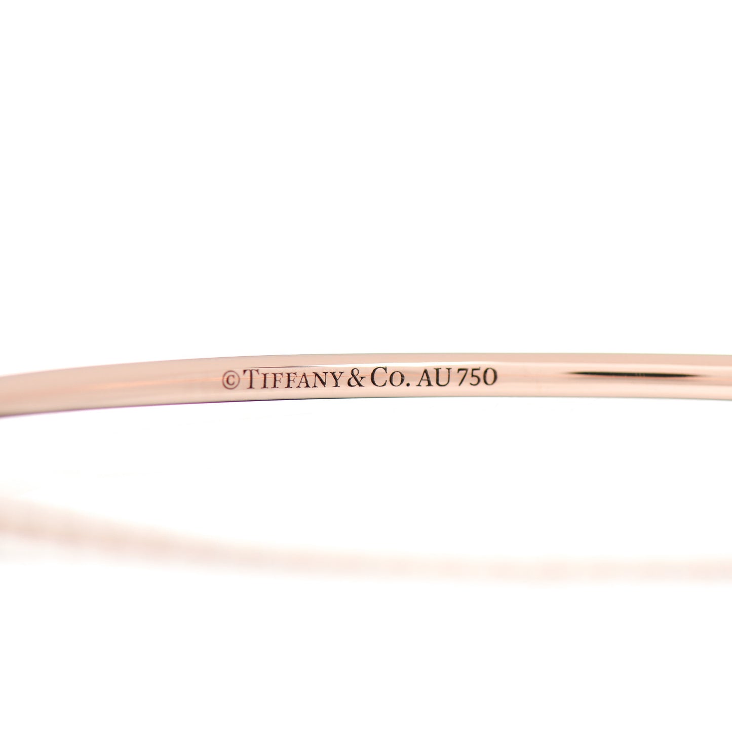 18K Rose Gold Diamond Metro Hinged Bangle Bracelet
