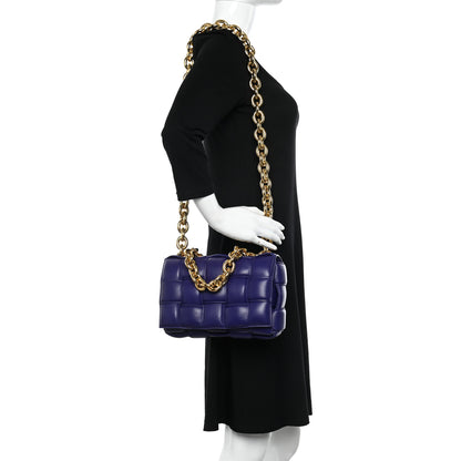 Bottega Veneta Lambskin Maxi Intreccio Padded Chain Cassette Crossbody Bag Unicorn 2 of 11