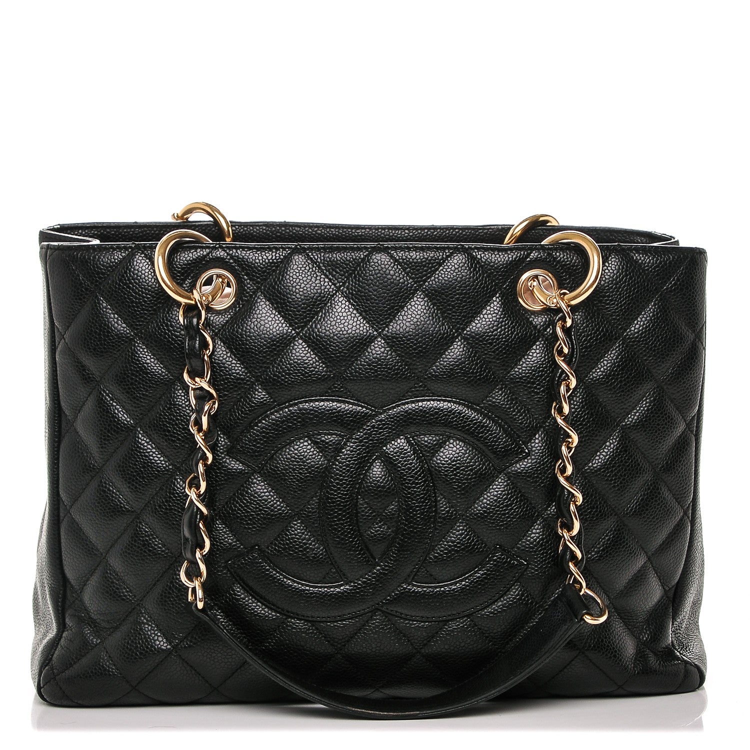 Chanel Caviar Quilted Grand Shopping Tote GST Black 1 of 8