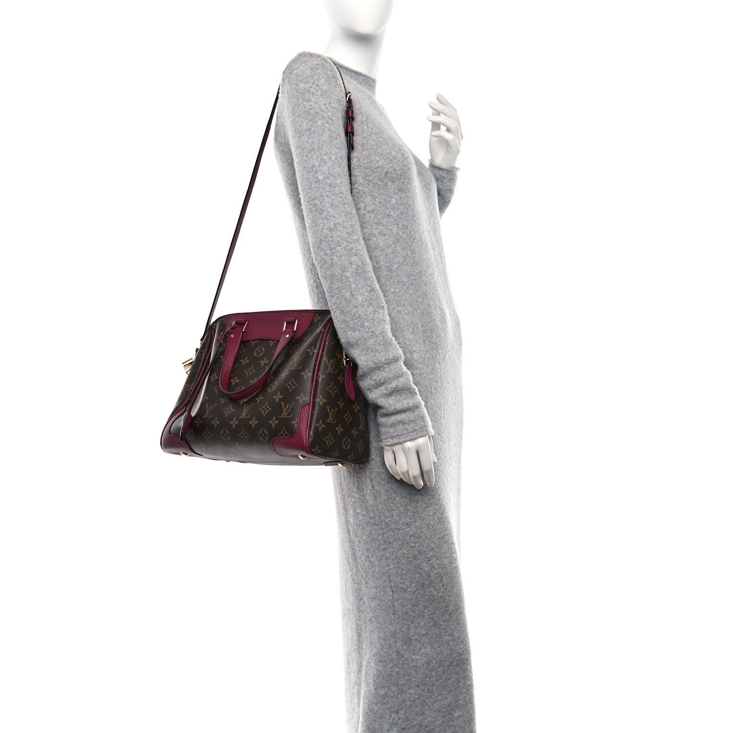 Louis Vuitton LOUIS VUITTON Monogram Retiro NM Raisin 3 of 7