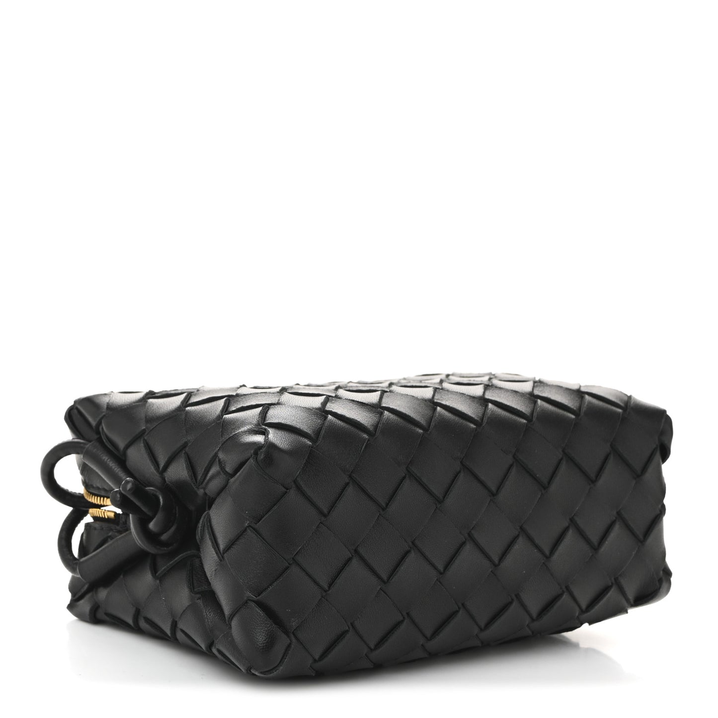Nappa Intrecciato Mini Loop Camera Bag Black