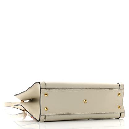 Gucci Wonka Grain Calfskin Small Diana Tote Bag Mystic White Orange Fluo 5 of 10