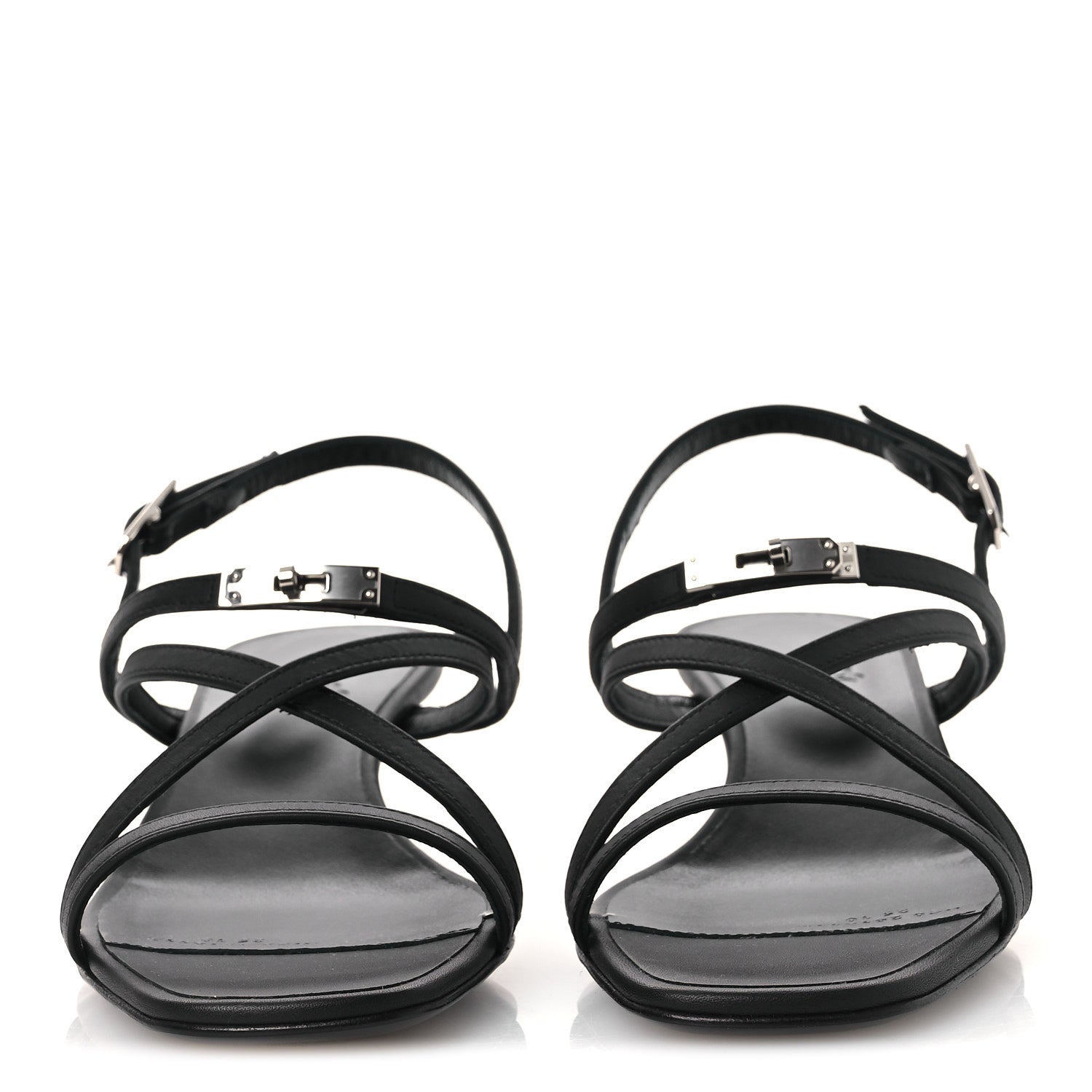 Hermes Calfskin Muse 40 Sandal 37 Black 3 of 13