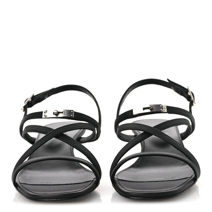 Hermes Calfskin Muse 40 Sandal 37 Black 3 of 13
